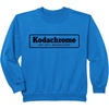image:imageKodachrome Logo Design  Black SweatshirtRoyal Blue