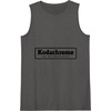 image:imageKodachrome Logo Design  Black Tank TopDark Heather Grey