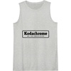 image:imageKodachrome Logo Design  Black Tank TopHeather Grey