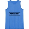image:imageKodachrome Logo Design  Black Tank TopRoyal Blue