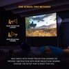image:imageKodak 150 Dual Projector Screen WStand  Fast Fold Gray Rear Projection Backdrop for Outdoor amp Indoor Movies with Tripod Outdoor Stability Kit amp Black Storage Carry Case