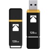 image:imageKodak EKMMD128GK103  USB Drive 323130128 GB 128 Go  Classic Serie  K100 Model  Black mat casing with a Transparent Yellow Neck  a CapBlack Yellow