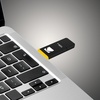 image:imageKodak EKMMD128GK103  USB Drive 323130128 GB 128 Go  Classic Serie  K100 Model  Black mat casing with a Transparent Yellow Neck  a CapBlack Yellow