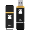 image:imageKodak EKMMD128GK103  USB Drive 323130128 GB 128 Go  Classic Serie  K100 Model  Black mat casing with a Transparent Yellow Neck  a CapBlack Yellow