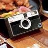 image:imageKodak EKTAR H35N Half Frame Film Camera 35mm Reusable FocusFree Bulb Function Builtin Star Filter Coated Improved Lens Film amp AAA Battery are not Included Striped GreenStriped Black