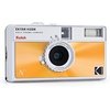 image:imageKodak EKTAR H35N Half Frame Film Camera 35mm Reusable FocusFree Bulb Function Builtin Star Filter Coated Improved Lens Film amp AAA Battery are not Included Striped GreenGlazed Orange