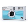 image:imageKodak EKTAR H35N Half Frame Film Camera 35mm Reusable FocusFree Bulb Function Builtin Star Filter Coated Improved Lens Film amp AAA Battery are not Included Striped GreenGlazed Blue