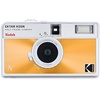 image:imageKodak EKTAR H35N Half Frame Film Camera 35mm Reusable FocusFree Bulb Function Builtin Star Filter Coated Improved Lens Film amp AAA Battery are not Included Striped GreenGlazed Orange