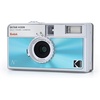 image:imageKodak EKTAR H35N Half Frame Film Camera 35mm Reusable FocusFree Bulb Function Builtin Star Filter Coated Improved Lens Film amp AAA Battery are not Included Striped GreenGlazed Blue