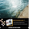 image:imageKodak EKTAR H35N Half Frame Film Camera 35mm Reusable FocusFree Bulb Function Builtin Star Filter Coated Improved Lens Film amp AAA Battery are not Included Striped GreenGlazed Pink