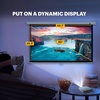 image:imageKodak Manual PullDown White Projector Screen 80 Inch  Large 169 Office Home Movie Theater Screen with Wall amp Ceiling Mount Options EasyClean Matte Fabric amp Retractable Hanging Design  Indoor