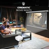 image:imageKodak Manual PullDown White Projector Screen 80 Inch  Large 169 Office Home Movie Theater Screen with Wall amp Ceiling Mount Options EasyClean Matte Fabric amp Retractable Hanging Design  Indoor