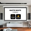 image:imageKodak Manual PullDown White Projector Screen 92 Inch  Large 169 Office Home Movie Theater Screen with Wall amp Ceiling Mount Options EasyClean Matte Fabric amp Retractable Hanging Design  Indoor