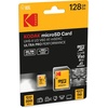 image:imageKodak MicroSD Card 256GB UHSII U3 V60 Ultra Fast Transfer Rate 300MBs Read 160MBs Write 4K8K Video Ideal for Content Creator Includes SD Adapter