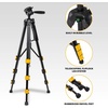 image:imageKodak PhotoGear 2in1 Tripod amp Monopod  Lightweight 70 4Section FlipLock Aluminum Stand Converts to 645 Monopod  QuickRelease Plates 3Way Swivel Head Bubble Level Bonus Stand EGuide amp CaseTripod Without Remote