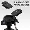 image:imageKodak PhotoGear 2in1 Tripod amp Monopod  Lightweight 70 4Section FlipLock Aluminum Stand Converts to 645 Monopod  QuickRelease Plates 3Way Swivel Head Bubble Level Bonus Stand EGuide amp CaseTripod Without Remote