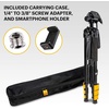 image:imageKodak PhotoGear 2in1 Tripod amp Monopod  Lightweight 70 4Section FlipLock Aluminum Stand Converts to 645 Monopod  QuickRelease Plates 3Way Swivel Head Bubble Level Bonus Stand EGuide amp CaseTripod Without Remote