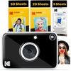 image:imageKodak Printomatic Full Color Instant Print Digital Camera Gift Bundle  Case  Zink 2x3 Sticky Back Photo Paper 20pk  Album  Sticker Sets  Sticker Frames  Hanging Frames  Markers  BlueBlack
