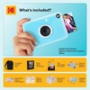 image:imageKodak Printomatic Full Color Instant Print Digital Camera Gift Bundle  Case  Zink 2x3 Sticky Back Photo Paper 20pk  Album  Sticker Sets  Sticker Frames  Hanging Frames  Markers  BlueBlue