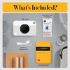 image:imageKodak Printomatic FullColor Instant Print Camera Starter Bundle  Soft Case  Zink 20 Pack Photo Paper  Colorful Photos On 2x3 StickyBack Paper  Fun Gift for Birthday Christmas Holiday  Grey