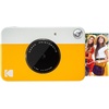 image:imageKodak Printomatic Instant Camera Bundle Pink Zink Paper 20 Sheets  Case  Photo Album  Hanging FramesYellow