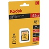 image:imageKodak SDXC Card 64GB UHSI U3 V30 Ultra  Up to 95MBs Max Read Speed  Write Speed 85MBs Max  Storage of 4K Ultra HD Videos and HD Photos  SD Card64GB