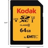 image:imageKodak SDXC Card 64GB UHSI U3 V30 Ultra  Up to 95MBs Max Read Speed  Write Speed 85MBs Max  Storage of 4K Ultra HD Videos and HD Photos  SD Card64GB