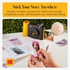 image:imageKodak Smile 2in1 Digital Instant Print Camera amp Printer Gift Bundle  Case  Zink 2x3 Sticky Back Photo Paper 20pk  Album  Sticker Sets  Sticker Frames  Hanging Frames  Markers  FuchsiaBlack