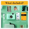 image:imageKodak Smile 2in1 Digital Instant Print Camera amp Printer Gift Bundle  Case  Zink 2x3 Sticky Back Photo Paper 20pk  Album  Sticker Sets  Sticker Frames  Hanging Frames  Markers  FuchsiaGreen