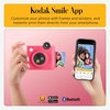 image:imageKodak Smile 2in1 Digital Instant Print Camera amp Printer Gift Bundle  Case  Zink 2x3 Sticky Back Photo Paper 20pk  Album  Sticker Sets  Sticker Frames  Hanging Frames  Markers  FuchsiaFuchsia