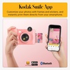 image:imageKodak Smile 2in1 Digital Instant Print Camera amp Printer Gift Bundle  Case  Zink 2x3 Sticky Back Photo Paper 20pk  Album  Sticker Sets  Sticker Frames  Hanging Frames  Markers  FuchsiaPink