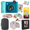 image:imageKodak Smile 2in1 Digital Instant Print Camera amp Printer Gift Bundle  Case  Zink 2x3 Sticky Back Photo Paper 20pk  Album  Sticker Sets  Sticker Frames  Hanging Frames  Markers  FuchsiaBlue