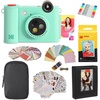 image:imageKodak Smile 2in1 Digital Instant Print Camera amp Printer Gift Bundle  Case  Zink 2x3 Sticky Back Photo Paper 20pk  Album  Sticker Sets  Sticker Frames  Hanging Frames  Markers  FuchsiaGreen