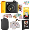 image:imageKodak Smile 2in1 Digital Instant Print Camera amp Printer Gift Bundle  Case  Zink 2x3 Sticky Back Photo Paper 20pk  Album  Sticker Sets  Sticker Frames  Hanging Frames  Markers  FuchsiaBlack