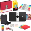 image:imageKodak Smile 2in1 Digital Instant Print Camera amp Printer Gift Bundle  Case  Zink 2x3 Sticky Back Photo Paper 20pk  Album  Sticker Sets  Sticker Frames  Hanging Frames  Markers  FuchsiaBlack
