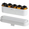 image:imageKodak Steel 35mm FIlm Roll Case Holds 5 Rolls All BlackWhite