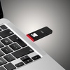 image:imageKodak USB Flash Drive 64 GB  K100 Classic Black mat Casing Series with a Transparent red Neck  a Cap EKMMD64GK102Black Red
