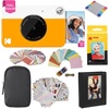 image:imageKodak x Barbie Printomatic FullColor Instant Print Digital Camera Barbie Gift Bundle Signature Style Barbie Case Photo Album Sticker amp Hanging Frames 50 Stickers  Zink Paper 20 SheetsYellow
