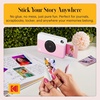 image:imageKodak x Barbie Printomatic FullColor Instant Print Digital Camera Barbie Gift Bundle Signature Style Barbie Case Photo Album Sticker amp Hanging Frames 50 Stickers  Zink Paper 20 SheetsPink