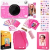 image:imageKodak x Barbie Printomatic FullColor Instant Print Digital Camera Barbie Gift Bundle Signature Style Barbie Case Photo Album Sticker amp Hanging Frames 50 Stickers  Zink Paper 20 SheetsSignature Style