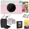 image:imageKodak x Barbie Printomatic FullColor Instant Print Digital Camera Barbie Gift Bundle Signature Style Barbie Case Photo Album Sticker amp Hanging Frames 50 Stickers  Zink Paper 20 SheetsPink