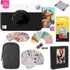 image:imageKodak x Barbie Printomatic FullColor Instant Print Digital Camera Barbie Gift Bundle Signature Style Barbie Case Photo Album Sticker amp Hanging Frames 50 Stickers  Zink Paper 20 SheetsBlack