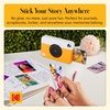 image:imageKodak x Barbie Printomatic FullColor Instant Print Digital Camera Barbie Gift Bundle Signature Style Barbie Case Photo Album Sticker amp Hanging Frames 50 Stickers  Zink Paper 20 SheetsYellow
