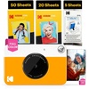 image:imageKodak x Barbie Printomatic FullColor Instant Print Digital Camera Barbie Gift Bundle Signature Style Barbie Case Photo Album Sticker amp Hanging Frames 50 Stickers  Zink Paper 20 SheetsYellow