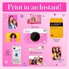 image:imageKodak x Barbie Printomatic FullColor Instant Print Digital Camera Barbie Gift Bundle Signature Style Barbie Case Photo Album Sticker amp Hanging Frames 50 Stickers  Zink Paper 20 SheetsSignature Style