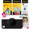 image:imageKodak x Barbie Printomatic FullColor Instant Print Digital Camera Barbie Gift Bundle Signature Style Barbie Case Photo Album Sticker amp Hanging Frames 50 Stickers  Zink Paper 20 SheetsBlack
