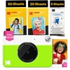 image:imageKodak x Barbie Printomatic FullColor Instant Print Digital Camera Barbie Gift Bundle Signature Style Barbie Case Photo Album Sticker amp Hanging Frames 50 Stickers  Zink Paper 20 SheetsGreen