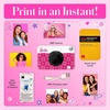 image:imageKodak x Barbie Printomatic FullColor Instant Print Digital Camera Barbie Gift Bundle Signature Style Barbie Case Photo Album Sticker amp Hanging Frames 50 Stickers  Zink Paper 20 SheetsIconic Style