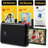 image:imageKodak x Barbie Step Slim Wireless Instant Portable Photo Mobile Printer Gift Bundle Signature Style Barbie Camera Case Photo Album Sticker amp Hanging Frames 50 Stickers  Zink Paper 20 SheetsBlack
