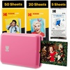 image:imageKodak x Barbie Step Slim Wireless Instant Portable Photo Mobile Printer Gift Bundle Signature Style Barbie Camera Case Photo Album Sticker amp Hanging Frames 50 Stickers  Zink Paper 20 SheetsPink